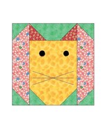 BUNNY PAPER PIECING QUILT BLOCK PATTERN -086A - $2.75