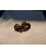 Vintage Military Brass / Gold Oak Leaf Pin Made by Vanguard NY FREE SHIP... - €9,56 EUR