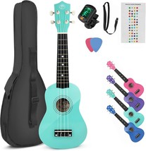 21-Inch Small Guitar Ukulele For Kids Toddlers, Mustar Soprano Ukulele Kids - $48.98