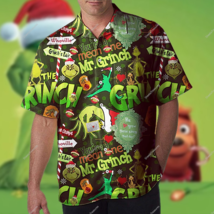 Merry Christmas Grinch HAWAIIAN Shirt, Christmas Gift For Grinch Lovers - £8.27 GBP+