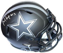 Michael Gallup signed Dallas Cowboys Riddell Speed Eclipse Mini Helmet #13- JSA  - £91.96 GBP