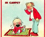 Vtg Postcard 1913 - Are You the Boob That Put the Pet in Carpet Comic - $5.89