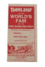 New York World&#39;s Fair Ephemera Travel Easy On The Long Island Rail Road NY 1965 - £19.65 GBP