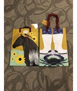 Trader Joe&#39;s MARYLAND Two Tote Bags NEW TOTE HORSE SUNFLOWER REUSABLE  2 - £14.34 GBP