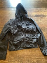 Women’s Jack And Jones Tactical jacket  Black Medium, Nwot 100% Nylon Waterproof - £44.21 GBP