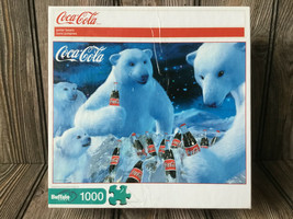 2012 Coca Cola 1000 pcs Puzzles Polar Bears & Reach for Refreshment Buffalo Game - $10.29