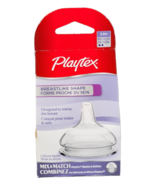 Playtex Baby Breastlike Shape Nipples BPA Free 3m+ 2-pack Silicone Med Flow - $7.58