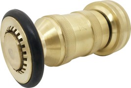 Fire Hose Nozzle Brass Fire Equipment Heavy Duty Industrial Jet, 1/2&quot; Nst/Nh. - £36.20 GBP