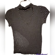 Pine Company Cute Stripe Black n White Color M shirt - $13.08