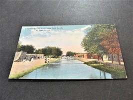 Irrigating Canal, Reclaiming Arid Lands -El Paso, Texas-Unposted 1900s Postcard. - £10.35 GBP