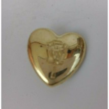 Vintage Hanna Barbera Gold Tone Heart With Yogi Bear Lapel Hat Pin - $5.34