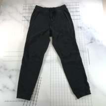 Lululemon Joggers Mens Medium Black Drawstring Tapered Leg Pockets - $32.47