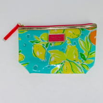 Estee Lauder Lilly Pulitzer Turquoise Lemons Oranges Theme Cosmetic Bag - £9.83 GBP