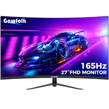 Curved 27 Inch Gaming Monitor 144Hz/180Hz Pc Monitor Full Hd 1080P, Frameless 15 - £247.46 GBP