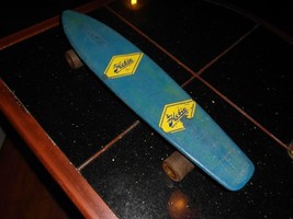 Vintage   Plastic BLUE Skateboard 70s/80s.  23&quot;.  MUTT read all - $31.68