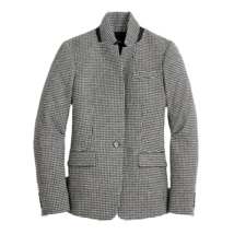 NWT J.Crew Regent Houndstooth Wool Blazer In Puppytooth Ivory Black Jacket 2 - £116.53 GBP
