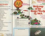 MS Skyward Brochure 1972 Better World of NCL Norwegian Caribbean Lines S... - $34.65