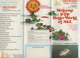 MS Skyward Brochure 1972 Better World of NCL Norwegian Caribbean Lines St Thomas - £27.69 GBP