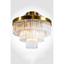 IQ8456 Valentina Antique Brass Ceiling Light Fixture - £2,285.85 GBP