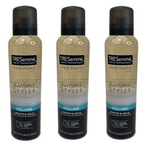 Lot Of 3 TreSemme Pro Pure Invisible Styler Volume Hair Styling Spray 6.... - £31.04 GBP