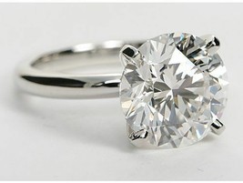 0.75CT Forever One Moissanite 4 Prong Solitaire Wedding Ring 18K White Gold - $652.41