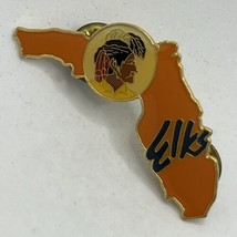 Florida Seminole Elks Lodge BPOE Benevolent Protective Order Enamel Hat Pin - $9.95