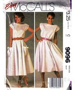 Misses&#39; DRESS Vintage 1984 McCall&#39;s Pattern 9096 Size 10 - $12.00