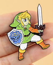 Legend Of Zelda Enamel Pin - Link RPG Nintendo, Gameboy, NES, New! - £4.71 GBP