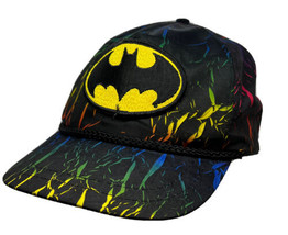 Vintage Batman Patch Logo Multicolor Nylon Rope Snapback Lightweight Hat Cap - £19.73 GBP