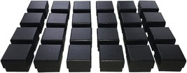 Pack Of 24 Wholesale Black Ring Gift Boxes With Velvet And Foam Inserts. - £28.32 GBP