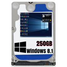 250GB 2.5 Hard Drive For Dell Studio 1747 Windows 8.1 Pro 64bit NTFS Ful... - $38.99