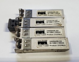 LOT OF 4 Cisco 1000Base-SX SFP Fiber Transceiver 30-1299-3 850nm- Genuine - $27.95
