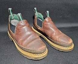 Georgia Womens Romeo Giant Work Boots/ Shoes Siz 9M  Slip On  Full Grain... - $75.72