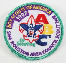 Vintage 1997 Sam Houston Area Council Scout Fair ABC&#39;s Boy Scouts BSA Camp Patch - £9.13 GBP
