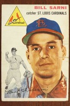 Vintage 1954 Baseball Card TOPPS #194 BILL SARNI Catcher St Louis Cardinals - £9.10 GBP