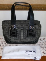Coach F10927 Soho Mini Satchel Signature Logo Jacquard Tote Shoulder Bag Purse - £47.17 GBP