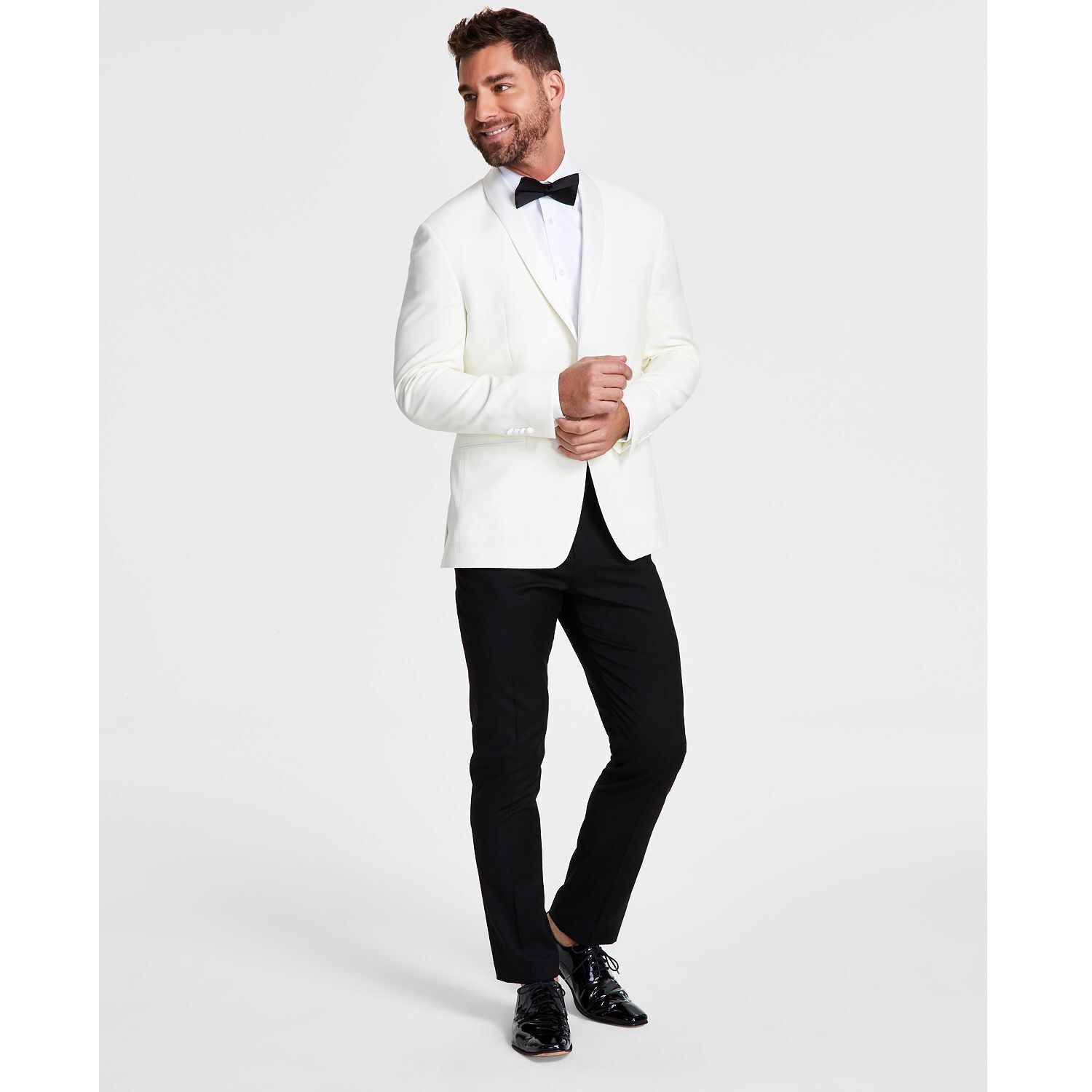 Lauren Ralph Lauren Men's Classic-Fit Wool-Blend Jacket Off White B4HP $450