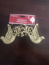 Christmas Ornaments Gold Doves-Brand New-SHIPS N 24 HOURS - $15.89