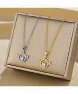 Crown Necklace for Women in 316 Stainless Steel with 18K Gold Plated 0.0... - $22.00