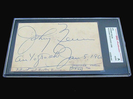 Johnny Neun 1946 New York Yankees Mgr Signed Auto Vintage Gpc Sgc Authentic - £93.60 GBP