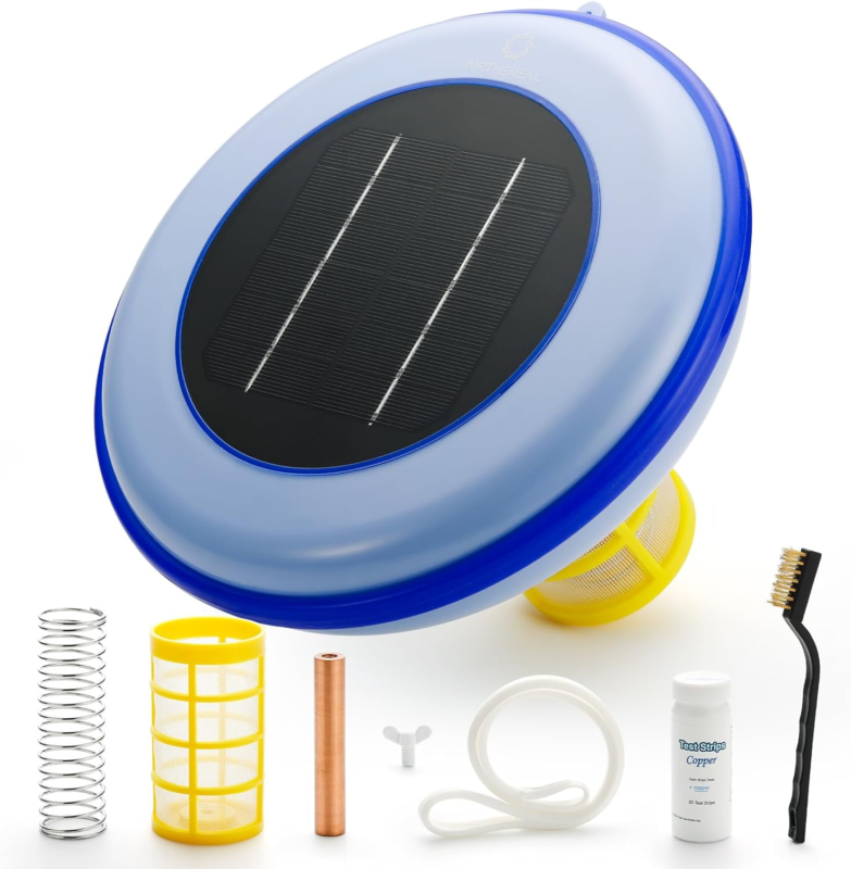  Solar Pool Ionizer - Floating Water Cleaner and Purifier, Keeps Pool Wa... - $145.21
