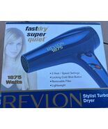 Revlon RV406 Hair Dryer 1875W 3 Speeds 2 Temp Control Blue. - $308.36 MXN