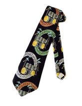 Fratello Mens Drum Sets Rock N Roll Necktie - Black - One Size Neck Tie - $14.80