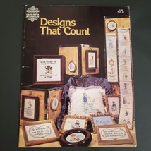 Gloria &amp; Pat Designs that Count Cross Stitch  Patterns Book 6 Decor Signed 1975 - £8.70 GBP