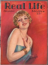 Real Life Stories 12/1927-pin-up girl cover-pulp fiction-FN- - £170.63 GBP