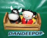 Sal Y Pimienta Matador And Bull Salt And Pepper Shakers In Wooden Tray - $29.69