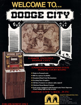Dodge City Arcade FLYER 1988 NOS Original Video Poker Game Vintage Promo... - $22.33