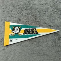 Vintage 90s Anaheim Mighty Ducks NHL Felt Mini Pennant 4 x 9 NHL Mini Flag - £6.85 GBP