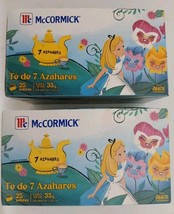 2X McCORMICK SEVEN BLOSSOMS TEA - TE DE 7 AZAHARES 2 BOXES 25 BAGS EA -F... - $15.83