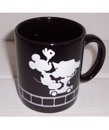 THE WALT DISNEY STUDIOS MICKEY MOUSE BLACK CERAMIC COFFEE MUG - $29.99